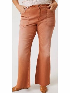 Anthropologie Pilcro The Icon Flare Jean Rust